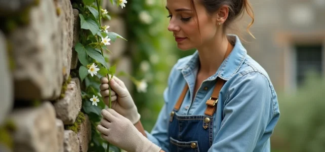 Astuces pratiques pour faire grimper un jasmin étoilé sur un mur extérieur Astuces pratiques pour faire grimper un jasmin étoilé sur un mur extérieur